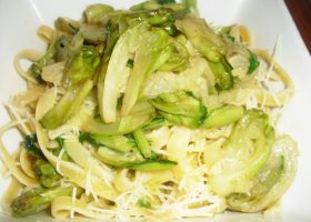 Linguine mit Puntarelle