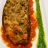 Gefüllte Aubergine auf Tomatensauce