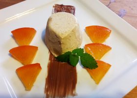 Kastanienhalbgefrorenes