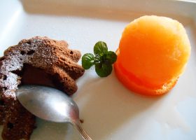 Schokoladentörtchen mit flüßigen Kern