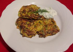 Gemüserösti mit Joghurtdip