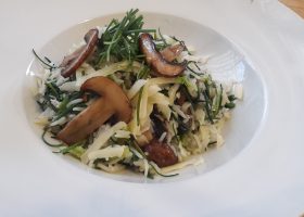 Basmatireis mit Agretti und Champignons